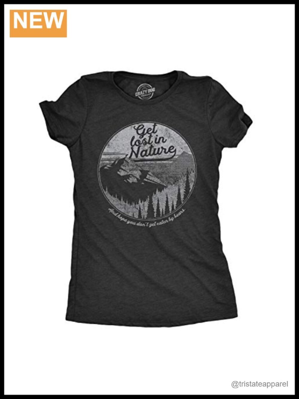 Get Lost in Nature T-Shirt Outdoor Adventure Graphic Tee for Hiking Camping